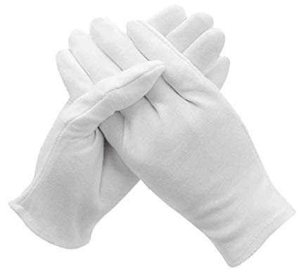white inspection gloves