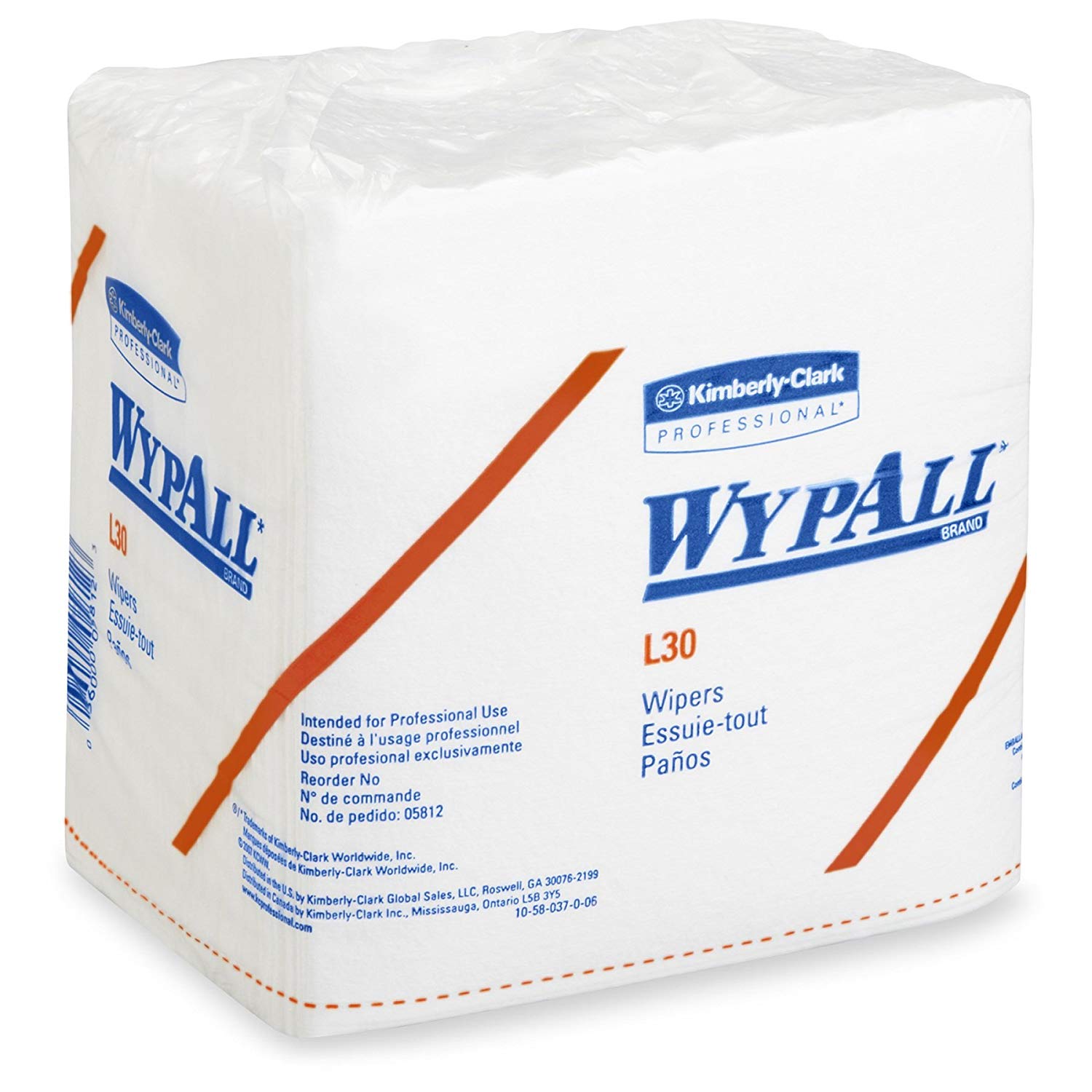 WYPALL L30 Towels, Quarter Fold, 12 1/2 x 12, 90/Box, 12/CS Bear